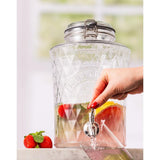 Kilner Clip Top Diamond Dispenser with Stainless Steel Tap 5Ltr