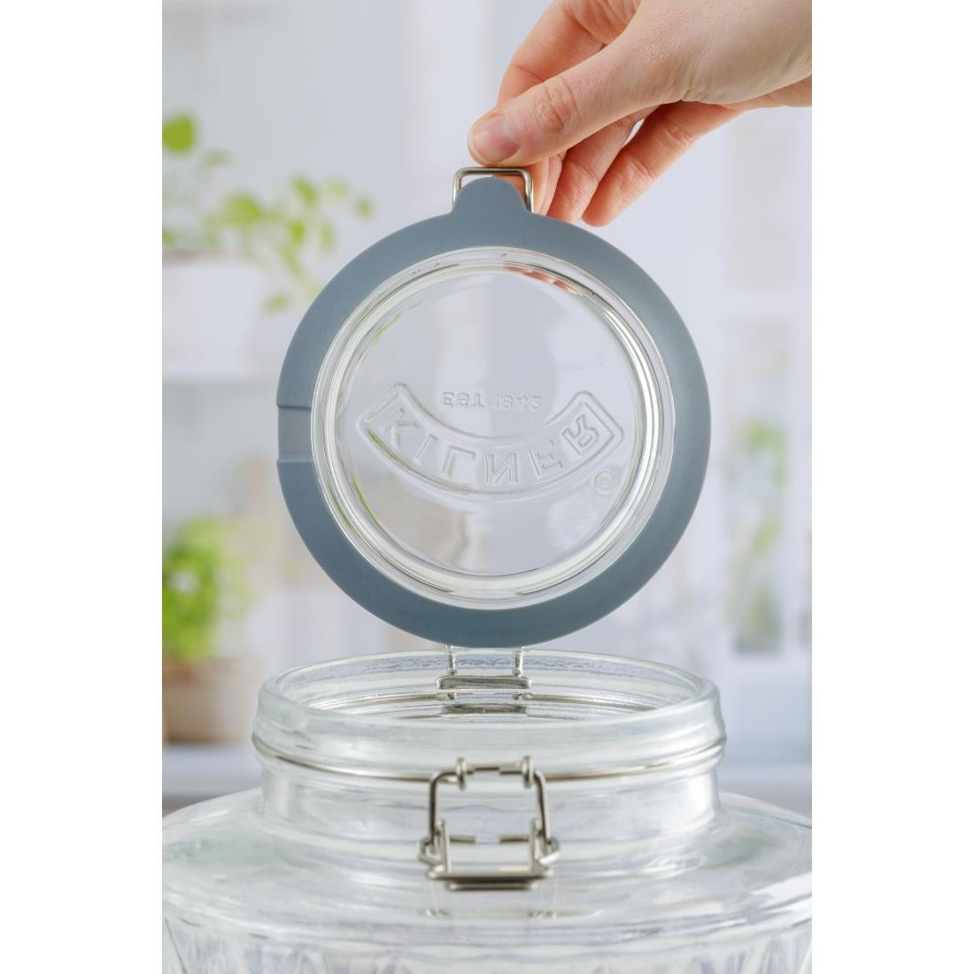 Kilner Clip Top Diamond Dispenser with Stainless Steel Tap 5Ltr