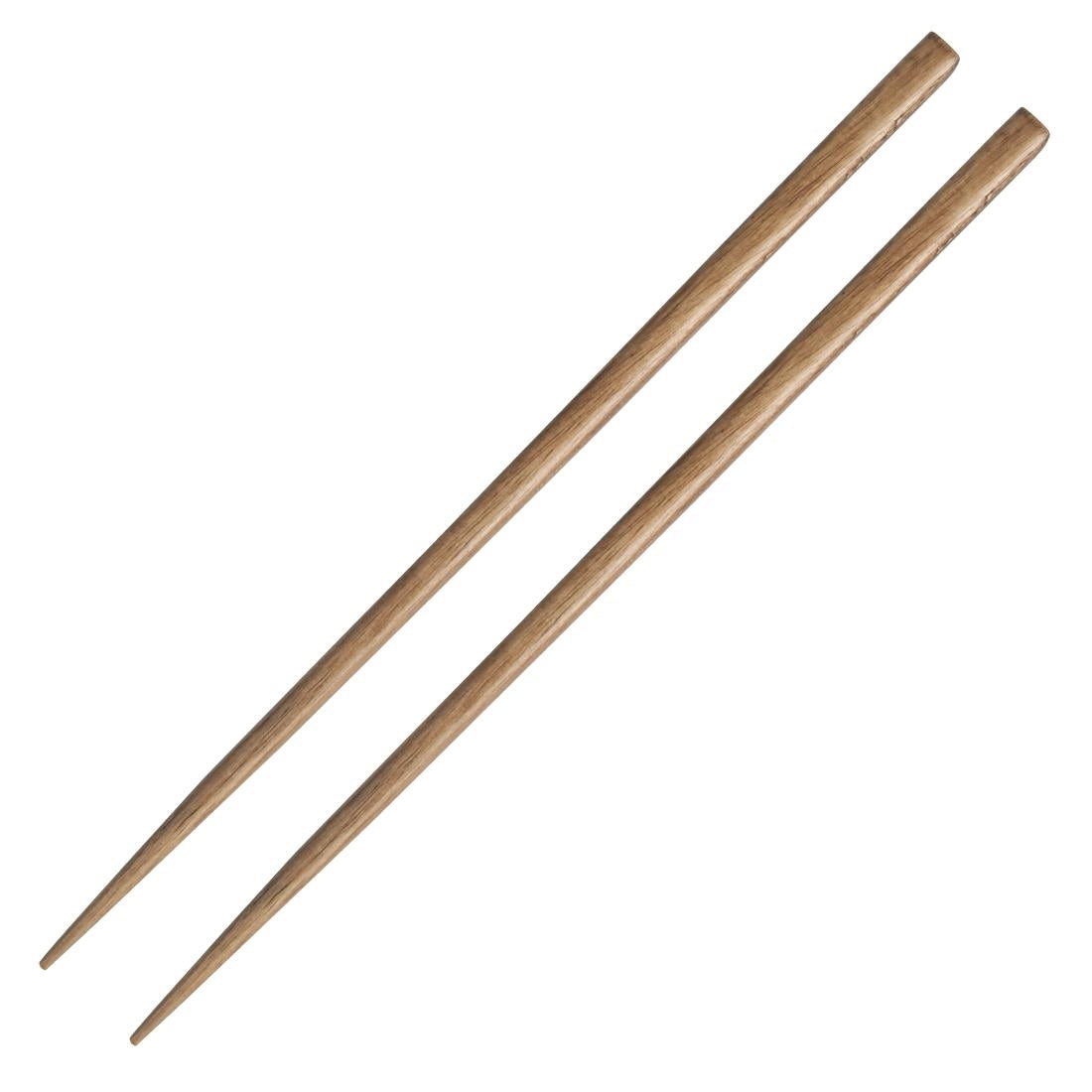 Olympia Miso Acacia Wood Chopsticks 270mm (12 Pack)
