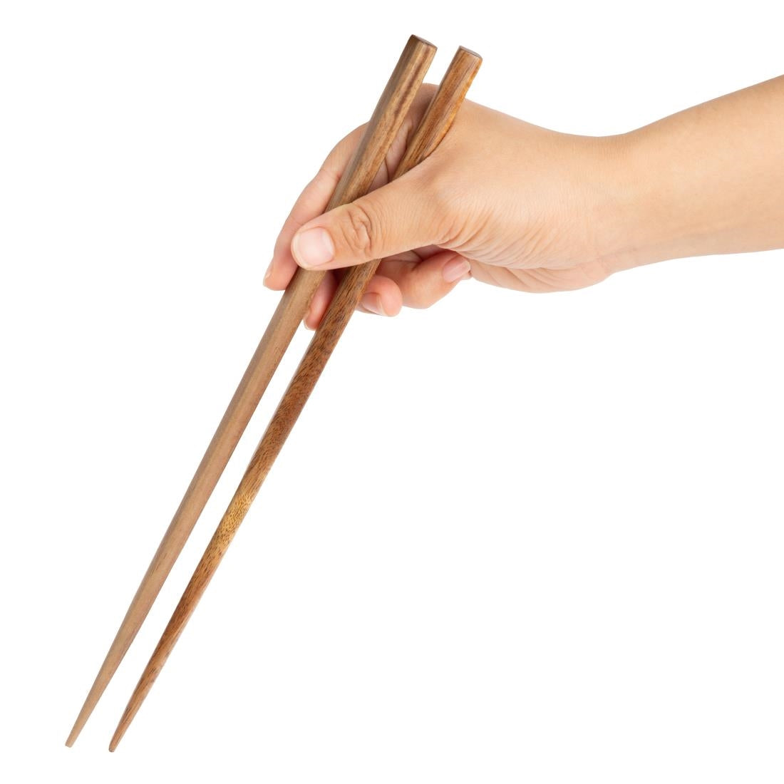 Olympia Miso Acacia Wood Chopsticks 270mm (12 Pack)