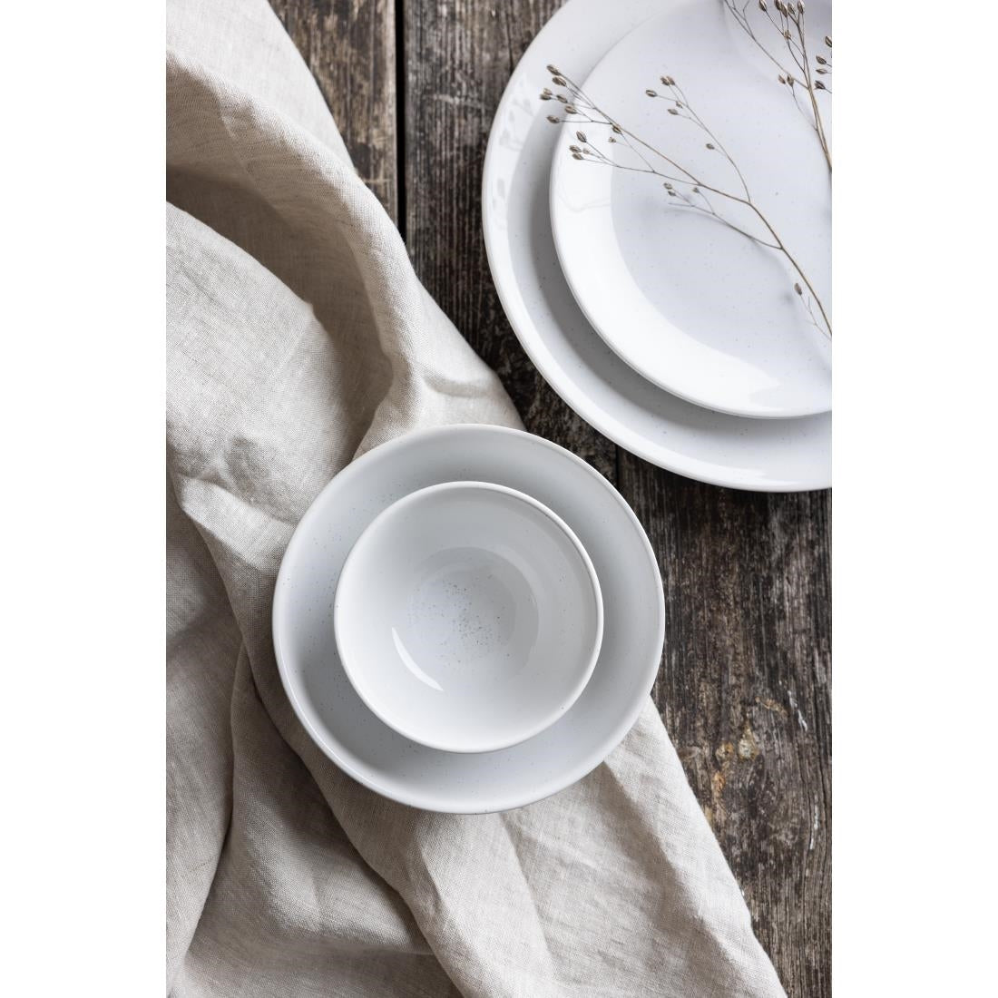 Olympia Origin Bowls White 110mm (4 Pack)