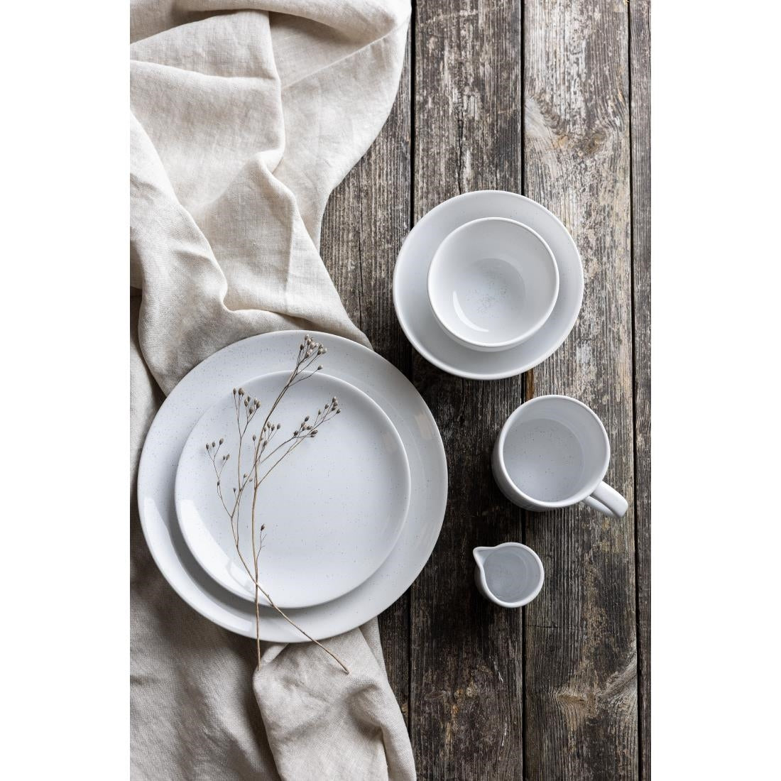 Olympia Origin Mugs White 300ml (4 Pack)