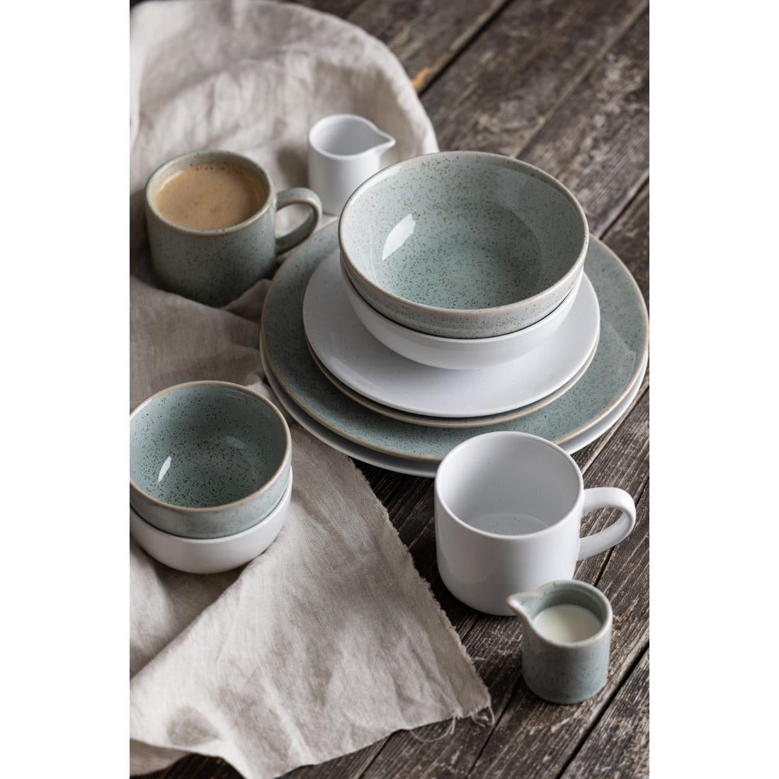 Olympia Origin Mugs White 300ml (4 Pack)