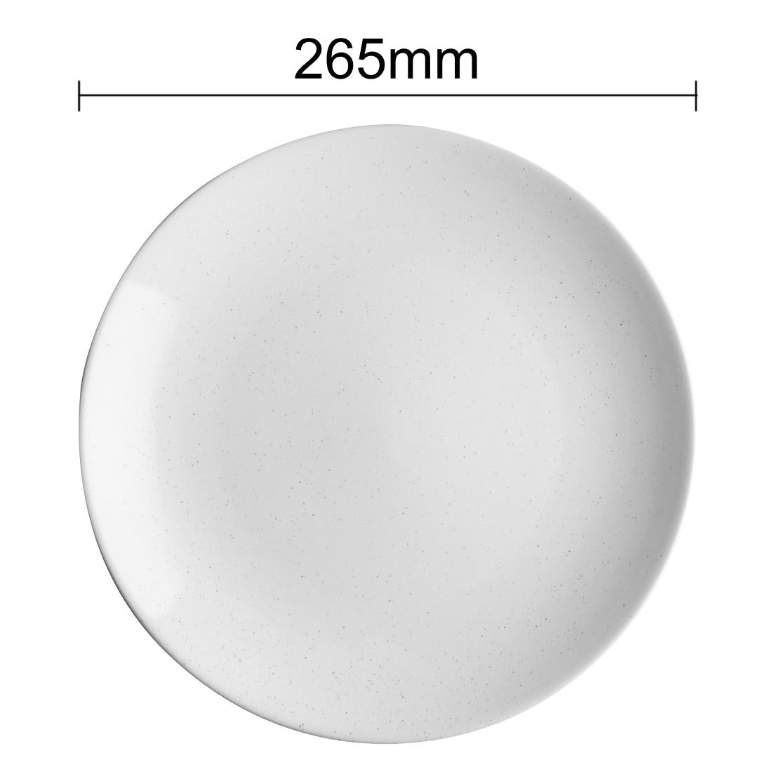 Olympia Origin Coupe Plates White 260mm (4 Pack)