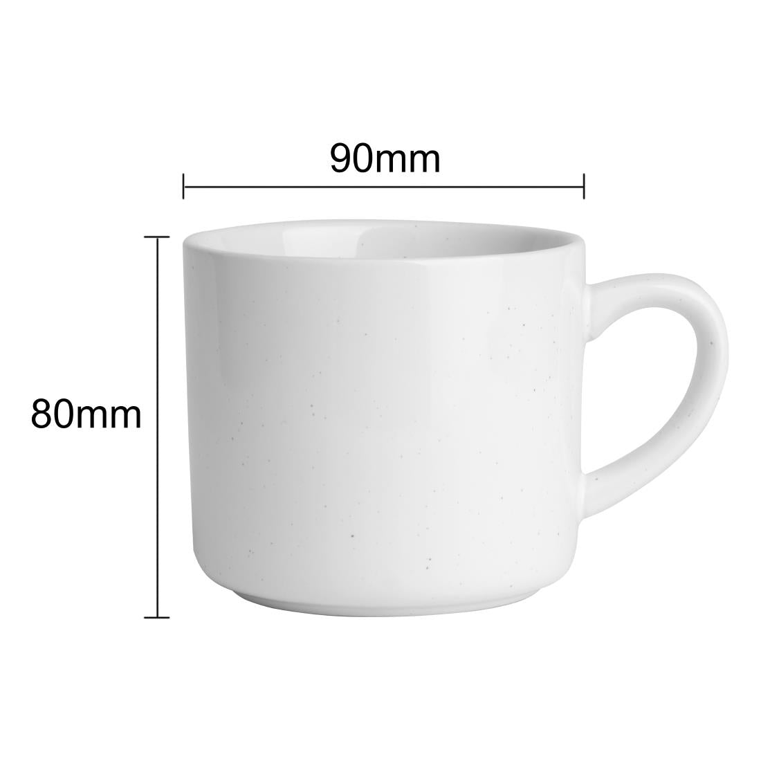 Olympia Origin Mugs White 300ml (4 Pack)