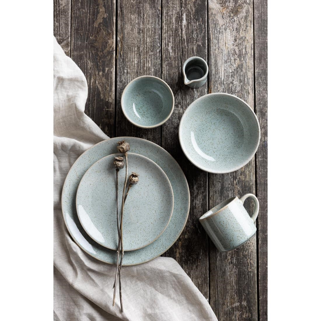 Olympia Origin Mugs Duck Egg Blue 300ml (4 Pack)