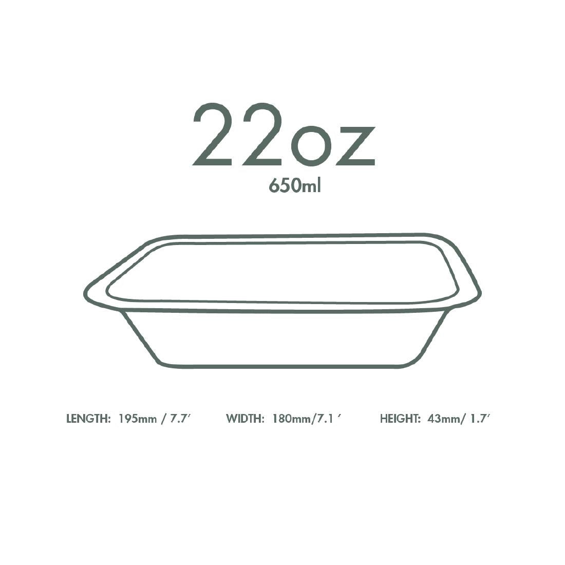 Vegware Gourmet Bagasse Bases Size 4 650ml (600 Pack)