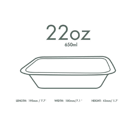Vegware Gourmet Bagasse Bases Size 4 650ml (600 Pack)