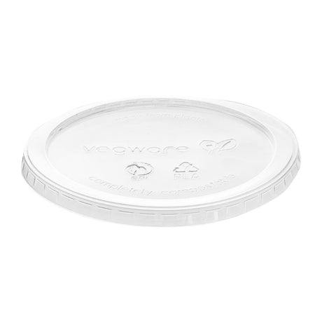 Vegware Round PLA Deli Pot Lids - Fits 8-32oz Pots (500 Pack)