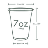 Vegware PLA Water Cups 199ml (2000 Pack)