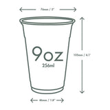 Vegware PLA Cold Cups 76-Series 256ml (1000 Pack)