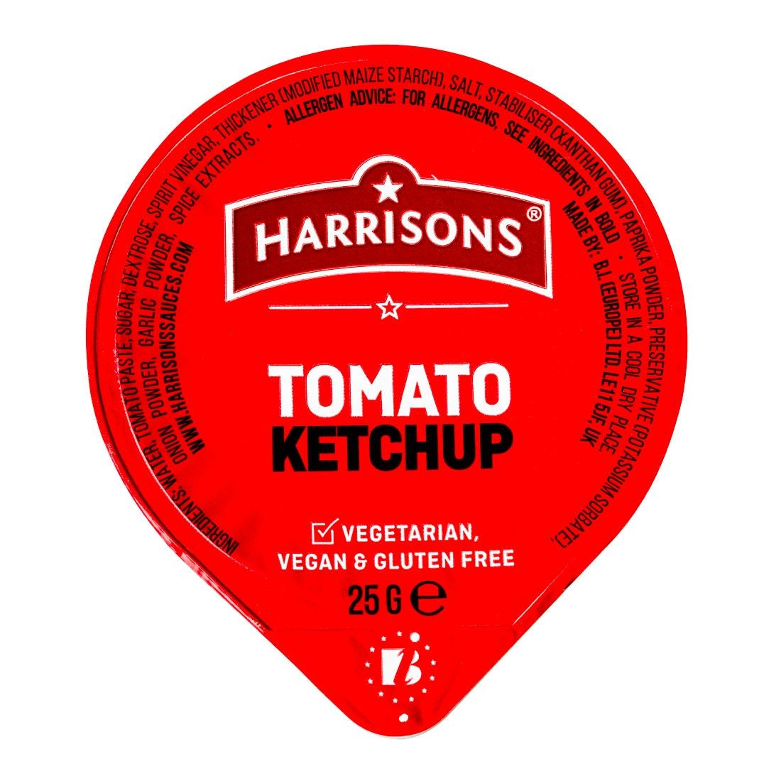 Harrisons Tomato Dip Pots 25g (100 Pack)