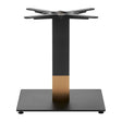 Boston Sleek Small Square Coffee Table Base Black & Gold