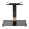 Boston Sleek Large Square Coffee Table Base Black & Gold