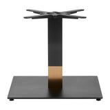 Boston Sleek Large Square Coffee Table Base Black & Gold