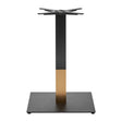 Boston Sleek Large Square Dining Table Base Black & Gold