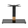 Boston Sleek Small Rectangular Coffee Table Base Black & Gold