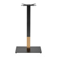Boston Sleek Small Rectangular Bar Height Table Base Black & Gold