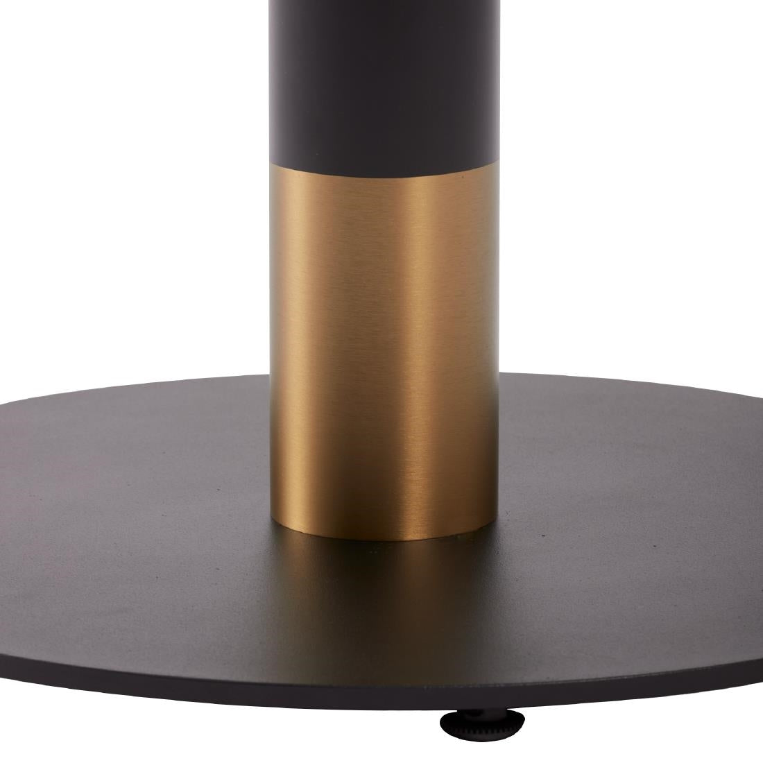 Boston Sleek Small Round Coffee Table Base Black & Gold