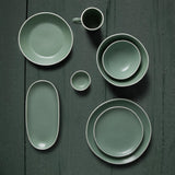 Olympia Chia Oval Plates Green 280x135mm (6 Pack)