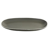 Olympia Chia Oval Plates Charcoal 280x135mm (6 Pack)
