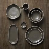 Olympia Chia Oval Plates Charcoal 280x135mm (6 Pack)