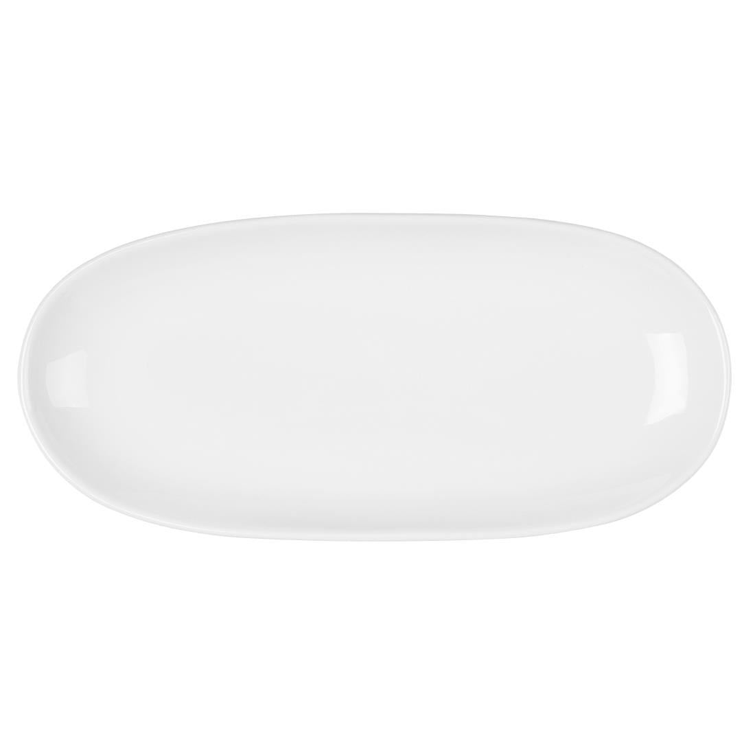 Olympia Chia Oval Plates White 280x135mm (6 Pack)