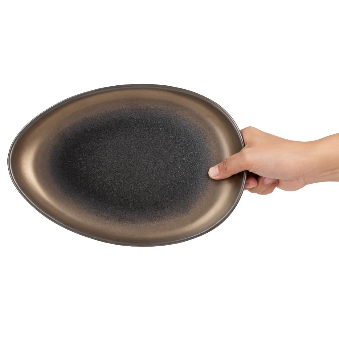 Olympia Ochre Teardrop Plates 257x180mm (6 Pack)