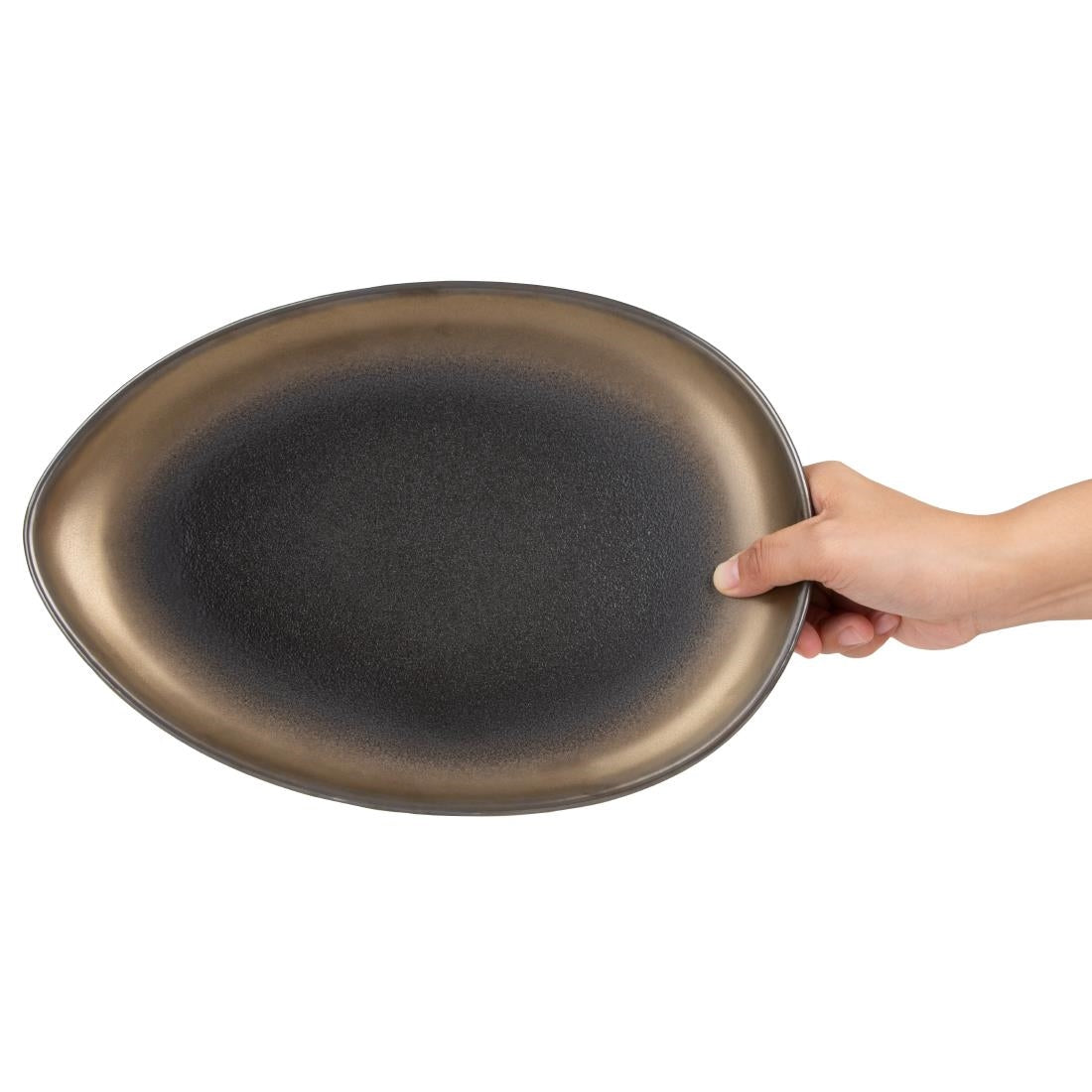 Olympia Ochre Teardrop Plate - 310x210x33mm (4 Pack)