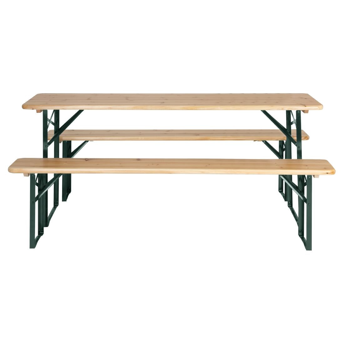 Bolero German Beer Bench and Table Set 1770x500mm