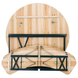 Bolero German Beer Bench and Round Table Set 1670x460mm