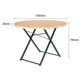 Bolero German Beer Bench and Round Table Set 1670x460mm