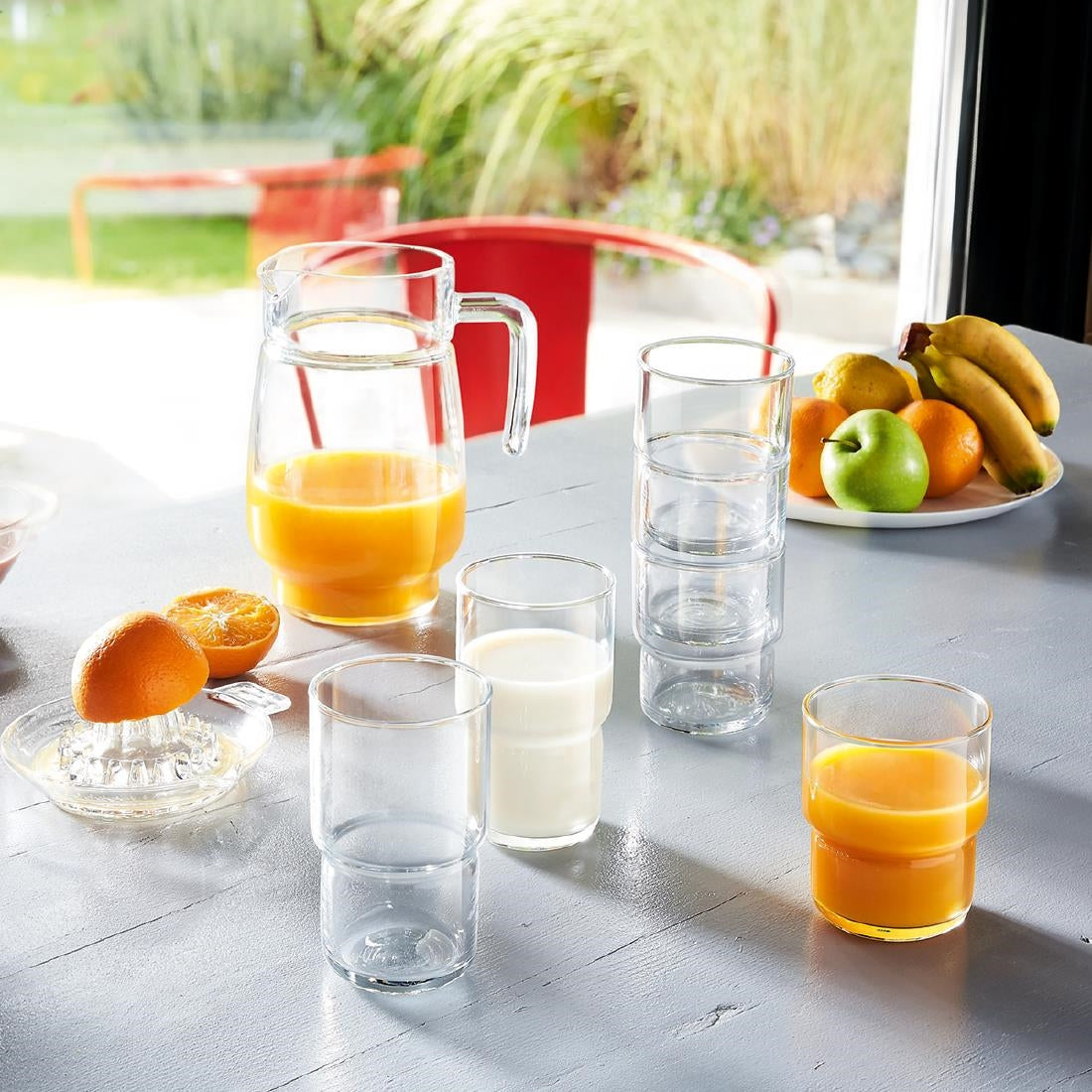 Arcoroc Tivoli Glass Jugs 1.6Ltr (6 Pack)