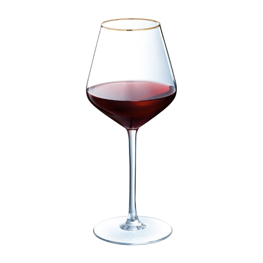 Cristal d'Arques Ultime Gold Band Wine Glasses 470ml (8 Pack)