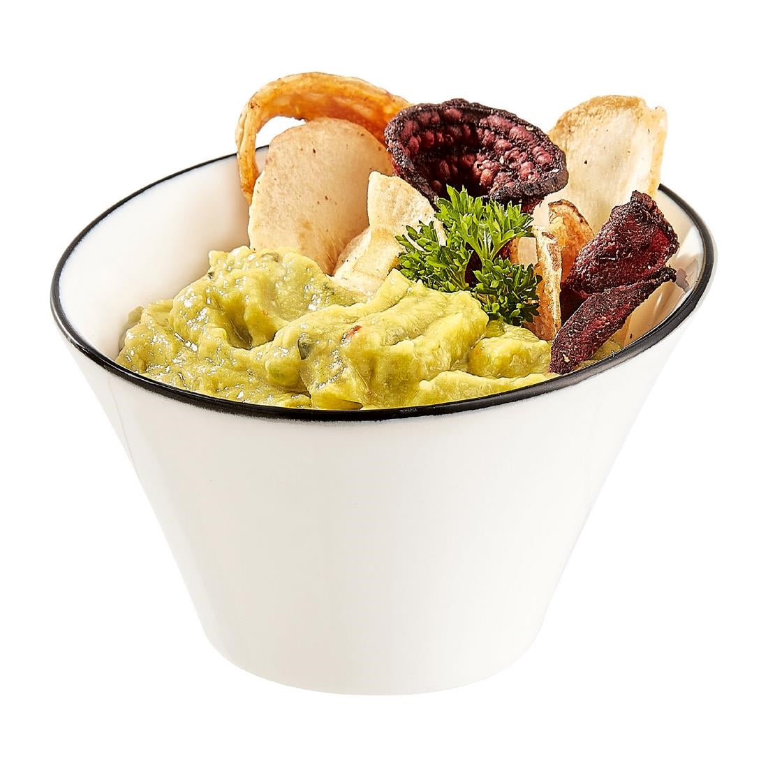 Arcoroc Appetizer Ludico Bowls Black Line 95mm (24 Pack)