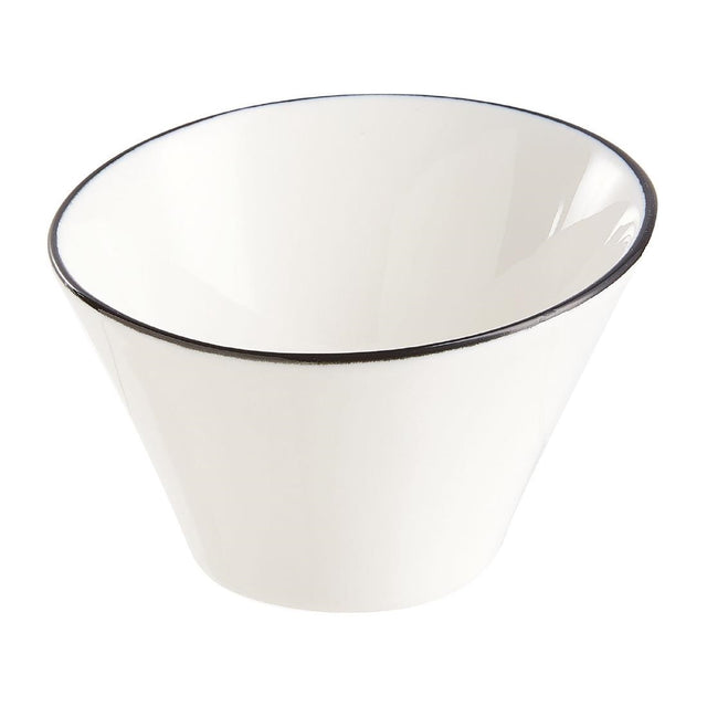 Arcoroc Appetizer Ludico Bowls Black Line 95mm (24 Pack)