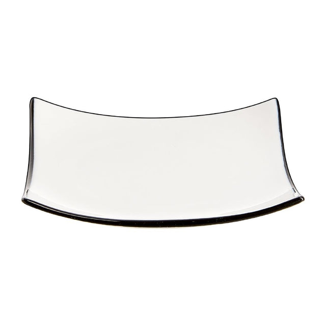 Arcoroc Appetizer Square Small Bowls Black Line 95mm (24 Pack)
