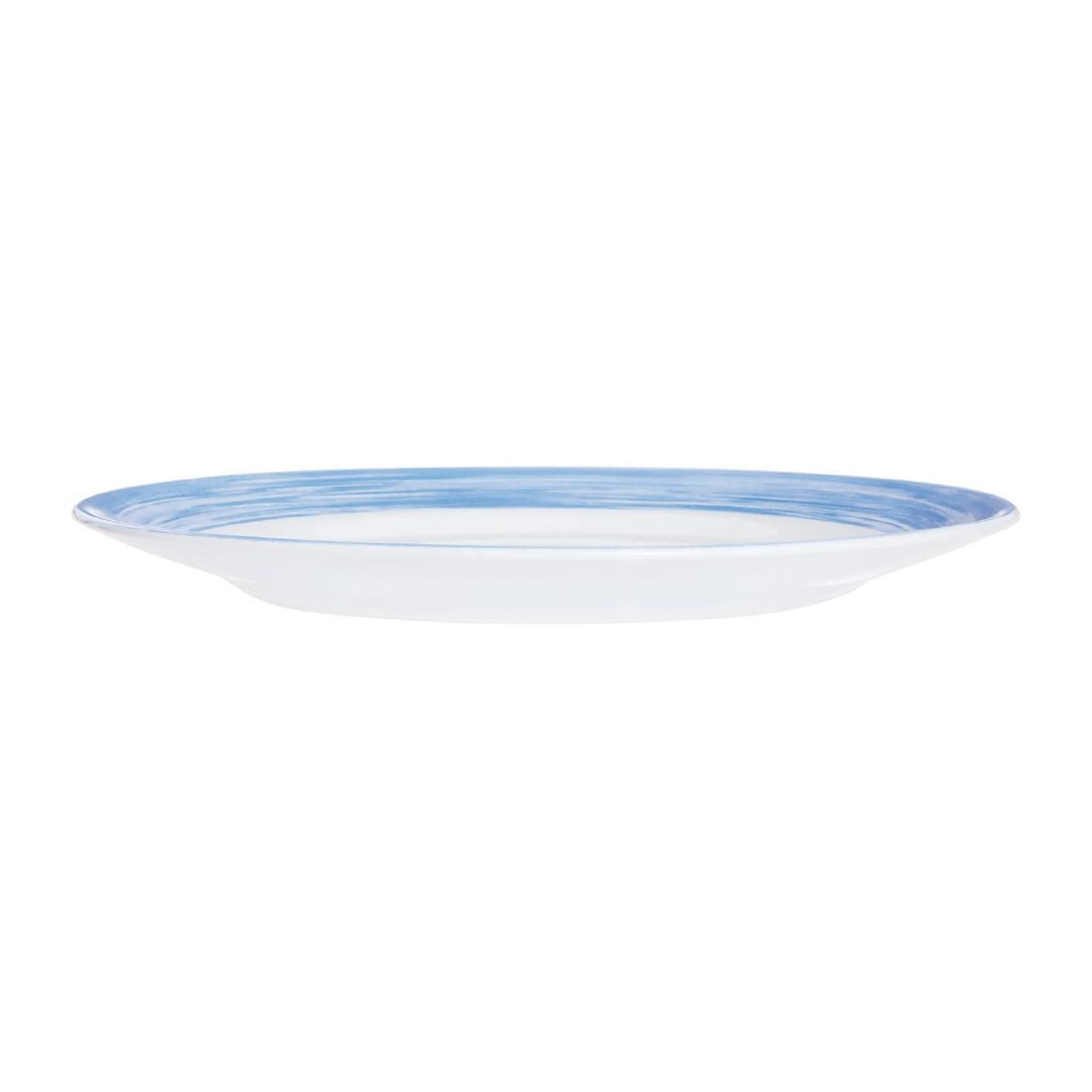 Arcoroc Brush Plates Blue 252mm (12 Pack)