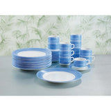 Arcoroc Brush Soup Plates Blue 225mm (12 Pack)