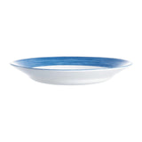 Arcoroc Brush Soup Plates Blue Jean 225mm (12 Pack)