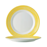 Arcoroc Brush Dinner Plates Yellow 252mm (12 Pack)