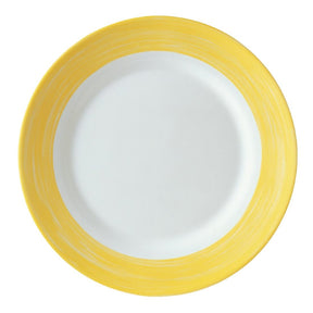 Arcoroc Brush Plates Yellow 235mm (24 Pack)