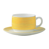Arcoroc Brush Saucers Yellow 140mm (48 Pack)
