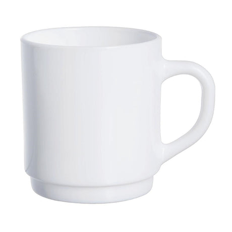 Luminarc Bock Stackable Mugs White 290ml (36 Pack)