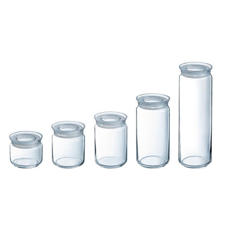 Luminarc Pure Jars with Glasses Lids 750ml (6 Pack)