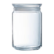 Luminarc Pure Jars with Glasses Lids 1Ltr (6 Pack)