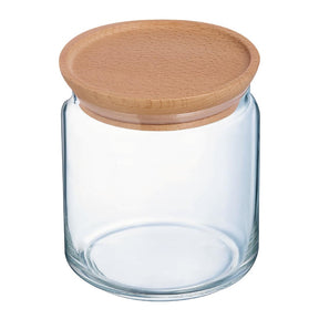 Luminarc Pure Jars & Wood Lids 750ml (6 Pack)