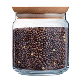 Luminarc Pure Jars & Wood Lids 750ml (6 Pack)