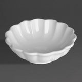 Olympia Bloom Scalloped Small Bowls White 130mm (6 Pack)