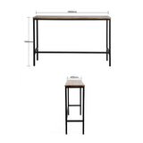 Bolero Jackson Mango Wood Console Bar Table